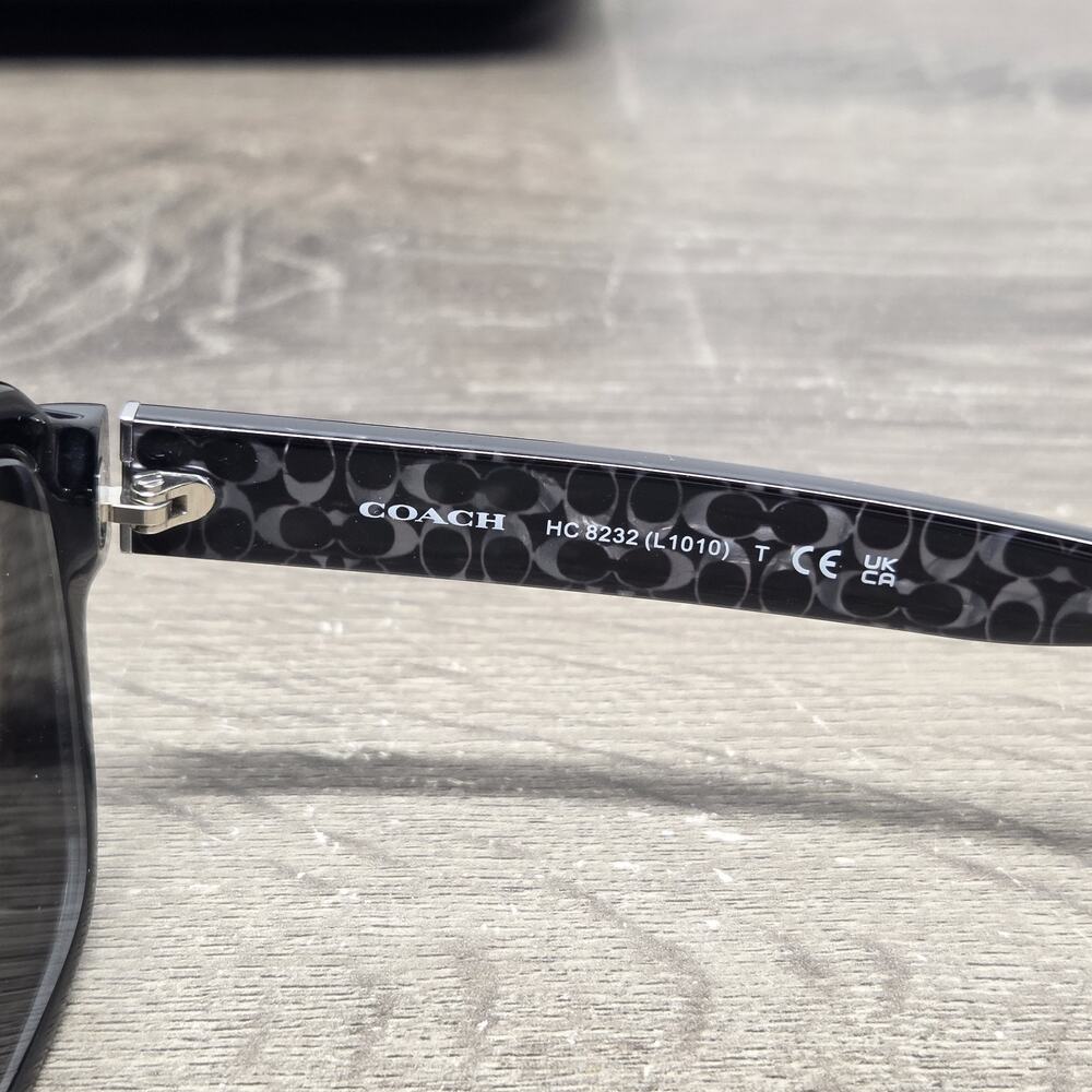 COACH L1010 HC8232 551011 Black 56 17 140 Women's Just Frames/w Cover. **read** - Picture 6 of 8